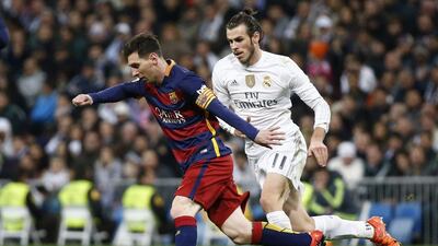 Lionel Messi made his first appearance in two months from the bench against Real Madrid on Saturday. Paul Hanna / Reuters