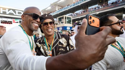 Terry Crews and Ronaldinho in Abu Dhabi