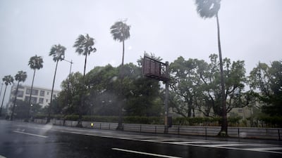 Millions of people in the path of the storm have been advised to shelter in strong buildings. EPA