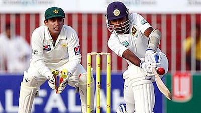 There is not much precedent to go by to determine what could be a decent target on a final day in Sharjah.