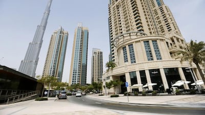 The Boulevard buildings by Emaar Properties in Downtown Dubai. The mortgage cap brought stability to the Dubai property market when it was needed. Sarah Dea / The National