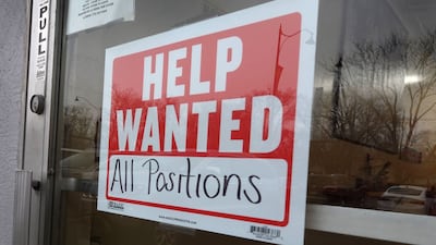 A report said the fall in job vacancies reflected dips in positions in business services, health care and government services. AFP