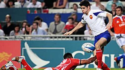 The France coach Thierry Janeczek has always included young talent in his squads such as Emmanuel Rodriques, right, and will continue to do so in Dubai.