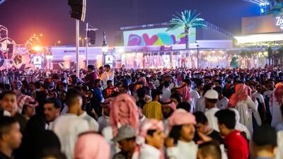 DJ Carnage also made a surprise appearance on Thursday, which delighted fans. Twitter / @Turki_alalshikh