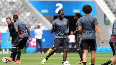 Belgium player Romelu Lukaku during the team’s training session in Stade Municipal de Toulouse France, 25 June 2016. Belgium will face Hungary on 26 June in Toulouse for the round of 16 in the Uefa Euro 2016. Armando Babani / EPA