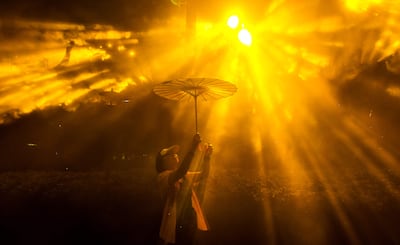A scene from the Shanghai International Light Festival at a park in the Chinese city. AFP