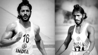 Akhtar, left, in a scene from the film, and Singh, right. Courtesy Viacom 18