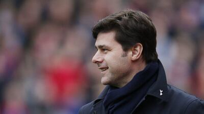 Tottenham Hotspur manager Mauricio Pochettino shown on Saturday before his team’s Premier League match. Andrew Coulrdige / Action Images / Reuters