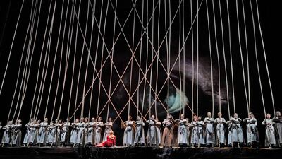 Scenes from Wagner's Flying Dutchman. The production was co-produced by the Abu Dhabi Festival, Metropolitan Opera, Dutch National Opera and Quebec Opera. Photo Ken Howard/Met Opera