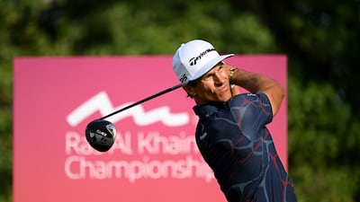Thorbjorn Olesen tees off on the 16th hole. Getty Images