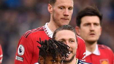 Fred, 7 - Booked after 20 in an all-action first half. Took the ball off Bamford after a De Gea mistake on 49. Did well to get a shot towards goal on 64 and heavily involved in an ill-tempered match. Won man of the match award. AFP