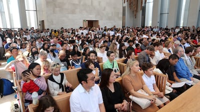 Christians from all parts of the globe who call the Emirates home came together to mark the religious festival. Pawan Singh / The National