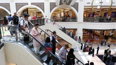 Mall of the Emirates is Dubai’s second-largest shopping centre. Pawan Singh / The National