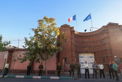 The two diplomats were able to return to the French embassy in Tehran before flying back to France. AFP