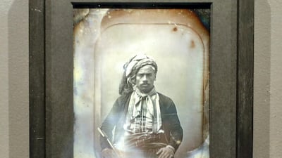 Henri Jacquart (1809-1874). Mamoud-ben-Mohamed, aged 22, born in Algiers, Paris, France, September 1851. Daguerreotype. Paris, Musee du quai Branly-Jacques Chirac. Victor Besa / The National