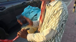 Police said the suspect arrested with Dh 20,000 in cash travelled across the city by bike to beg for money. Photo: Dubai Police