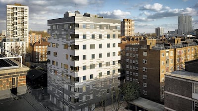 The 9-storey wooden Stadthaus building in London.