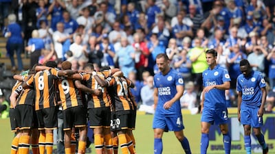 2016: Hull 2 Leicester 1- Leicester became the first reigning Premier League champions to lose their opening game. Newly-promoted Hull suffered a chaotic summer, losing boss Steve Bruce and seeing fans protest at the Allam family ownership of the club - but they won this one with goals from Adama Diomande and Robert Snodgrass, either side of Riyad Mahrez's penalty. Getty