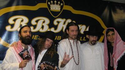 Orphaned Land, the Israeli 'Jewish-Muslim metall' band, who played to Turkish fans and others who came from countries across the Arab world on Saturday.