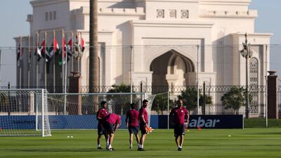 Guardiola's City have one trophy the 2017/18 season, with two more up for grabs. Chris Whiteoak / The National