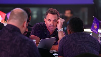 Abu Dhabi Knight Riders assistant coach Ryan ten Doeschate during the auction on Thursday