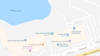 A lorry fire broke out on Channel Street in Abu Dhabi, close to Al Raha Mall.