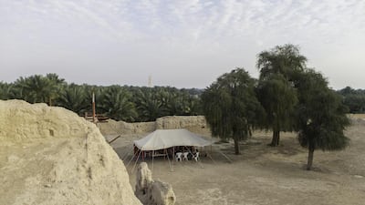 If the house and oasis are the of the same age then they date from a time when Buraimi’s population and prosperity peaked and when plantations such as Hili formed part of a wider Arab empire. Christopher Pike / The National
