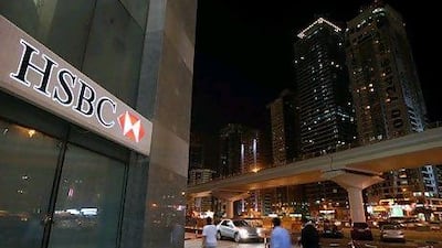 HSBC has reduced its total loans by 0.8 per cent during the first quarter to $27.3 billion. Pawan Singh / The National