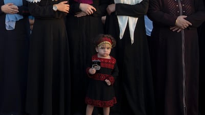 Palestinian Muslims pray in Gaza City. AP Photo