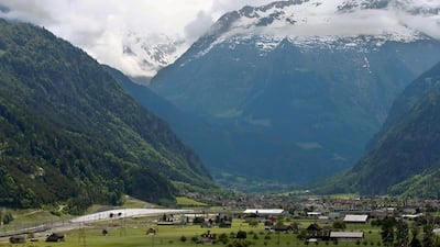 A general view of the northern gates of the Gotthard tunnel in Erstfeld. Arnd Wiegmann / Reuters