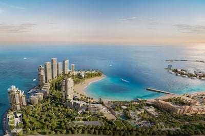 A rendering of Dubai Peninsula, being built in Jumeirah 2. Photo: Capella
