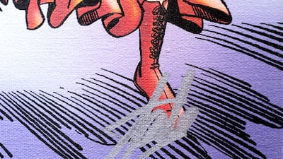 One comic book sports the signature of late, great comic-book artist Stan Lee. Chris Whiteoak / The National