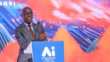 Ambassador Philip Thigo, Kenya's special envoy on technology, said Africa was primed to launch its 'silicon savannah', to match the US Silicon Valley. Photo: Gitex