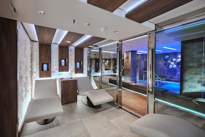 The Thermal Wellness Suite includes a Himalayan salt cave. Photo: MSC Group