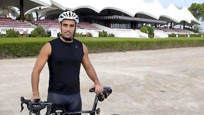 Joe Kawkabani trains for and participates in triathlons, running races and Ironman competitions. Charles Crowell for The National