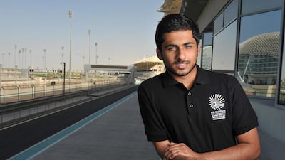 This will be Mansour Al Helei’s second attempt at the FIA Institute Young Driver Excellence Academy at Yas Marina Circuit. Delores Johnson / The National