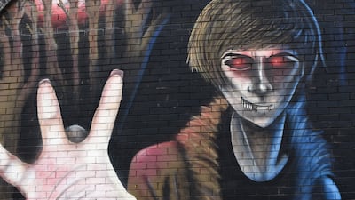 Travel writer Ronan O'Connell sank his teeth into the vampire's origins after spotting this giant mural in Glasgow. Ronan O'Connell for The National