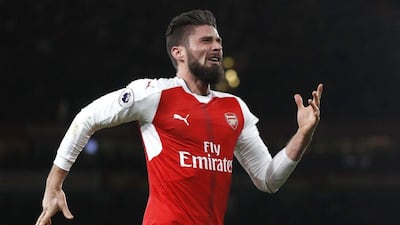 Arsenal's Olivier Giroud. Kirsty Wigglesworth / AP