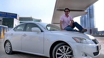 Najhm Faqir, who will soon be seen on UAE screens in a reality TV programme, sits atop his Lexus IL 300, a head-turning car that he says exudes style and class.