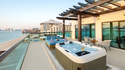 Luxury suites at the resort have Jacuzzis on their terraces.