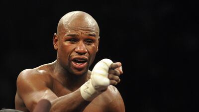 Floyd Mayweather is 47-0 in his boxing career. Frederic J Brown / AFP