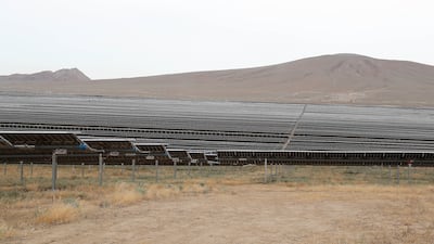 The Garadagh solar plant operated by Masdar in Baku, Azerbaijan. Pawan Singh / The National