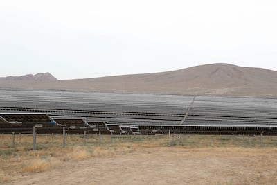 The Garadagh solar plant operated by Masdar in Baku, Azerbaijan. Pawan Singh / The National