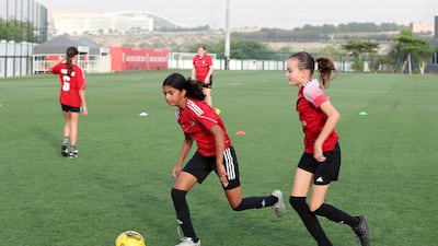 Lyla Ali and Lily Cuddihy, right, are close friends and formed a dynamic partnership. Pawan Singh / The National