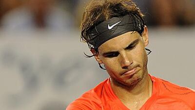 Rafael Nadal was suffering from an injury in his quarter-final match against David Ferrer.