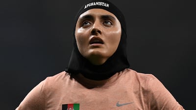 Kimia Yousofi has been selected to represent Afghanistan at her third Olympic Games. AFP