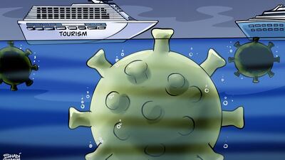 Our cartoonist's take on how the coronavirus pandemic has affected global tourism