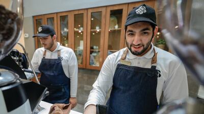 The Bee Cafe is Abu Dhabi’s first cafe run by people of determination. Photo: Victor Besa / The National