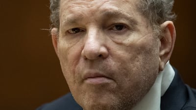 Former film producer Harvey Weinstein appears in court at the Clara Shortridge Foltz Criminal Justice Centre in Los Angeles, California. AP