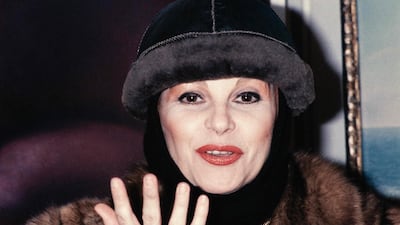 This picture taken in Paris on January 16, 1987 shows Milva during the exhibition Les Amis de Velazquez at The Institut de France. AFP